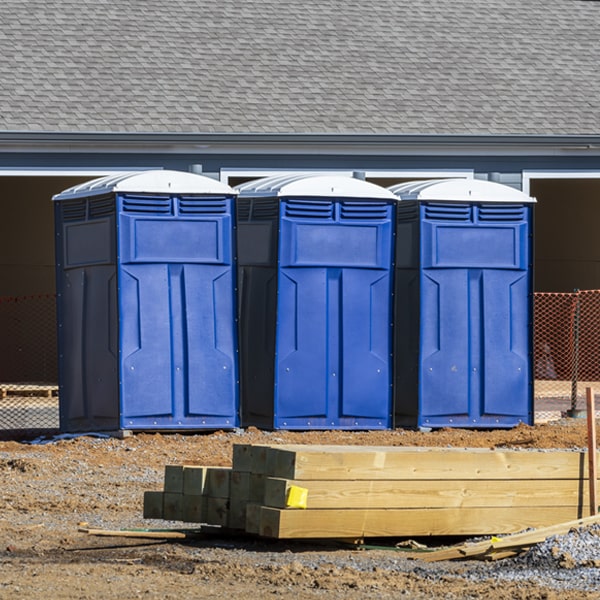 what is the maximum capacity for a single portable toilet in Booneville